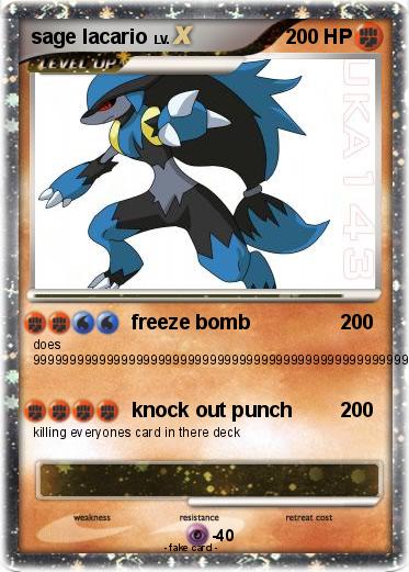 Pokemon sage lacario