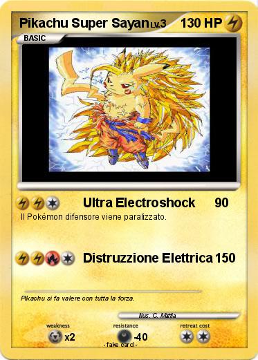 Pokemon Pikachu Super Sayan