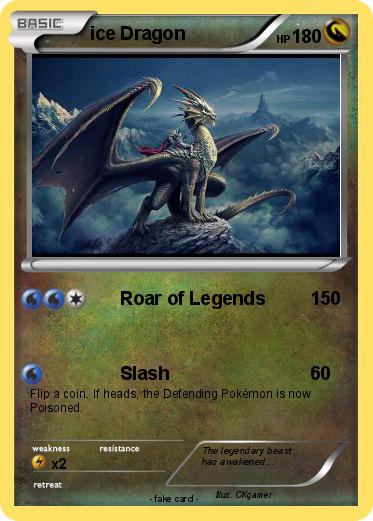 Pokemon ice Dragon