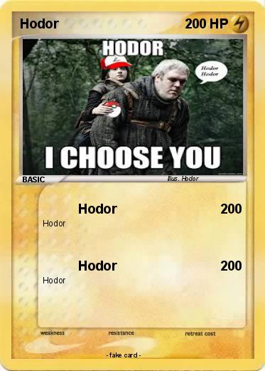 Pokemon Hodor