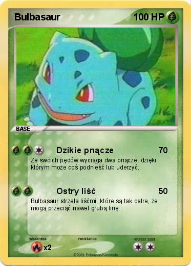 Pokemon Bulbasaur