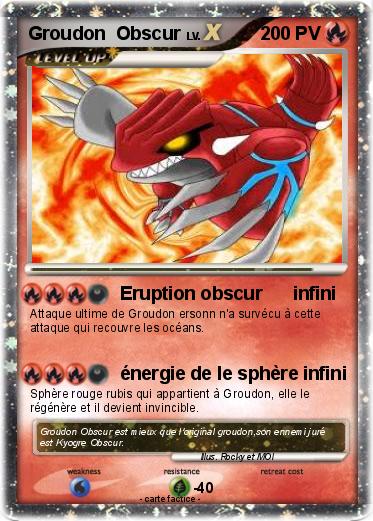 Pokemon Groudon  Obscur