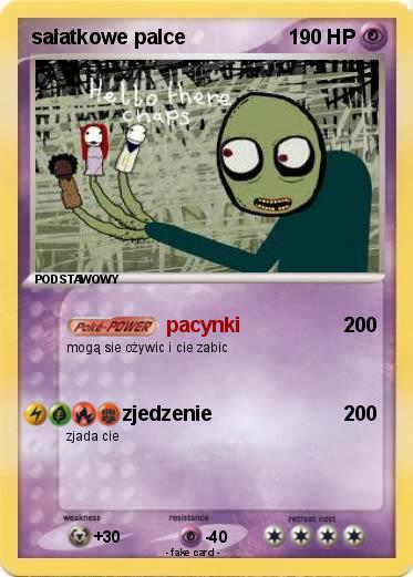 Pokemon sałatkowe palce