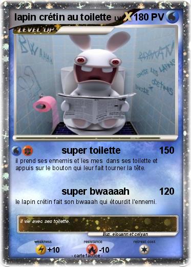 Pokemon lapin crétin au toilette