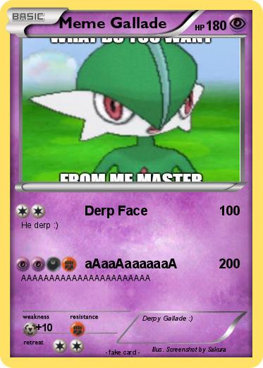 Pokemon Meme Gallade