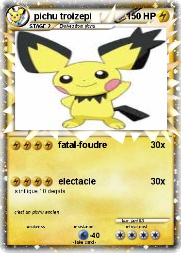 Pokemon pichu troizepi