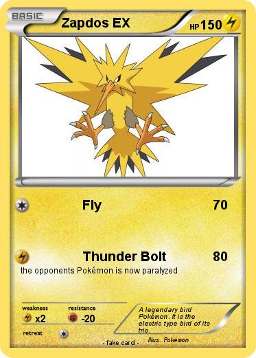 Pokemon Zapdos EX