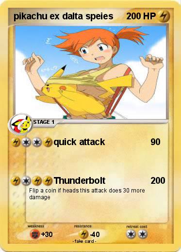 Pokemon pikachu ex dalta speies