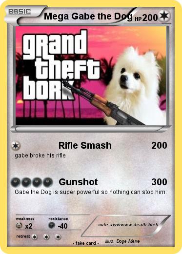 Pokemon Mega Gabe the Dog