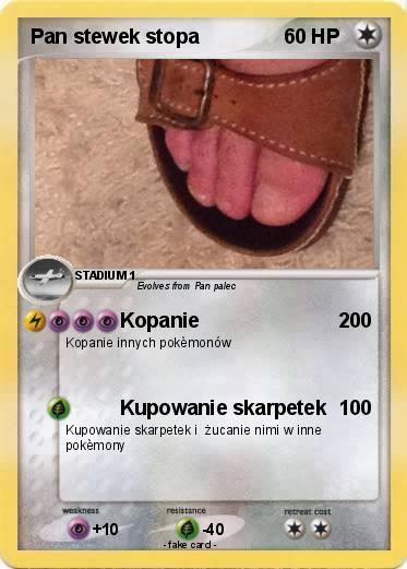 Pokemon Pan stewek stopa