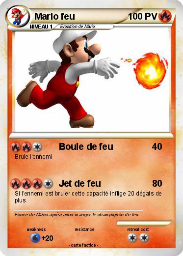 Pokemon Mario feu