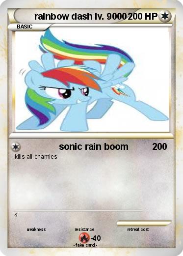 Pokemon rainbow dash lv. 9000