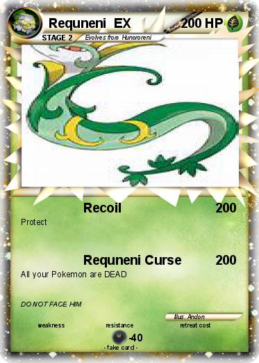 Pokemon Requneni  EX