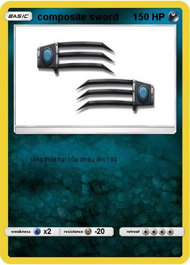 Pokemon composite sword