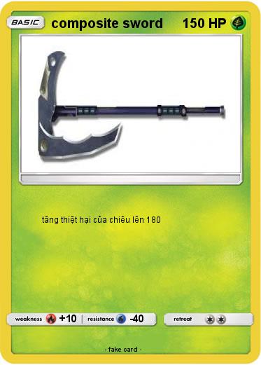 Pokemon composite sword