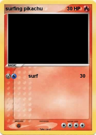 Pokemon surfing pikachu