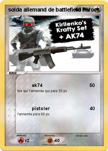 Pokemon solda allemand de battlefield heroes