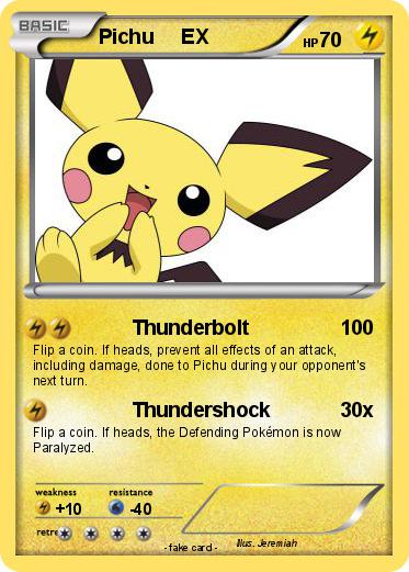 Pokemon Pichu     EX