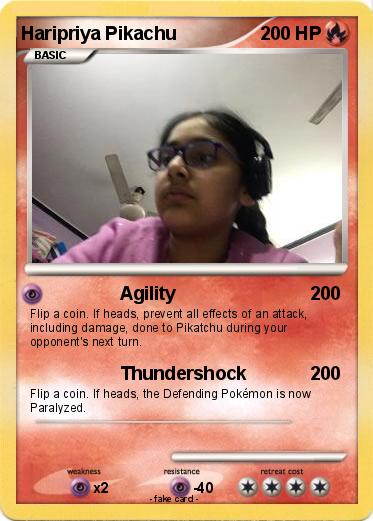 Pokemon Haripriya Pikachu