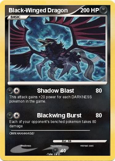 Pokemon Black-Winged Dragon