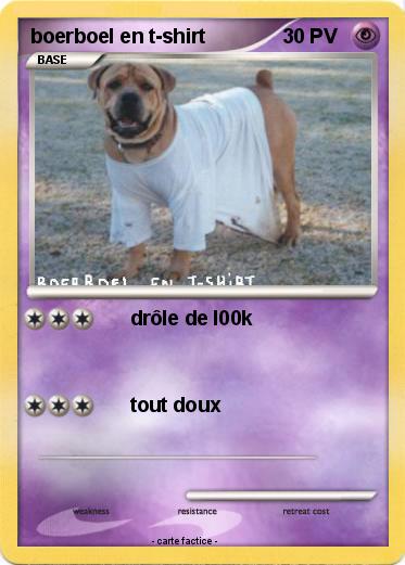 Pokemon boerboel en t-shirt