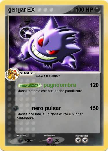Pokemon gengar EX