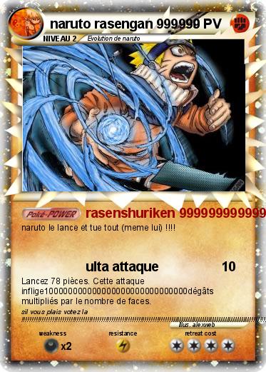Pokemon naruto rasengan 999999