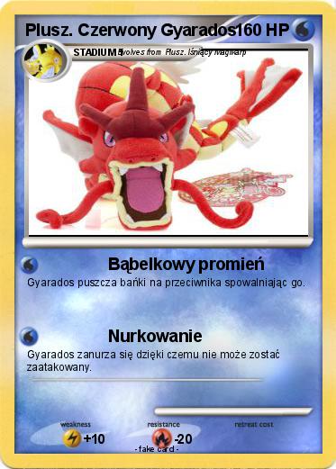 Pokemon Plusz. Czerwony Gyarados