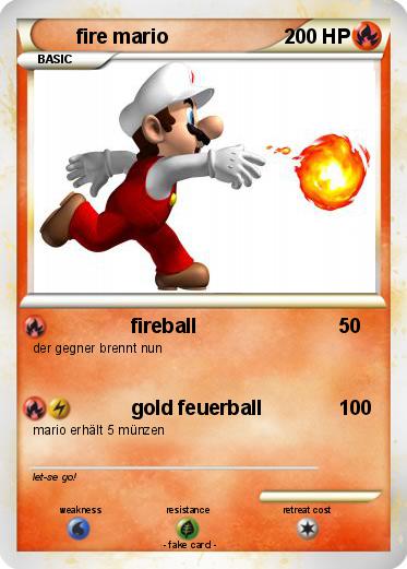 Pokemon fire mario