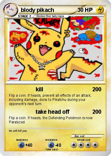 Pokemon blody pikach