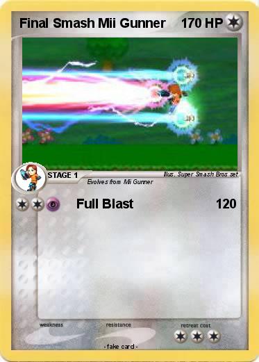 Pokemon Final Smash Mii Gunner