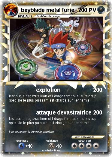 Pokemon beyblade metal furie