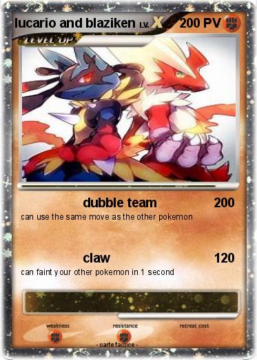 Pokemon lucario and blaziken