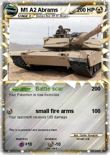 Pokemon M1 A2 Abrams