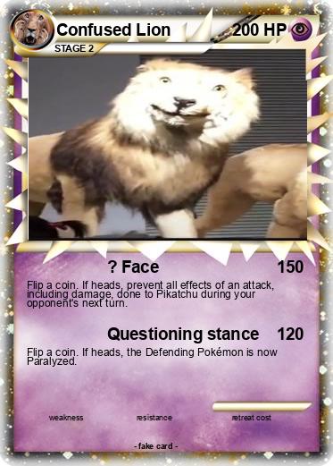Pokemon Confused Lion