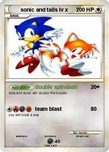 Pokemon sonic and tails lv x