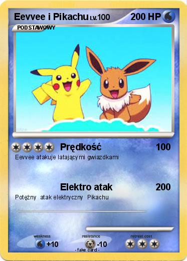 Pokemon Eevvee i Pikachu