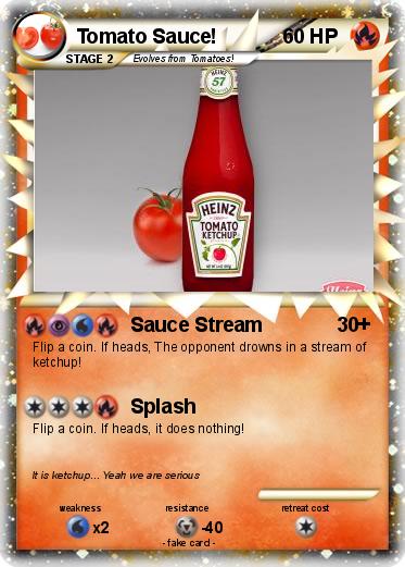 Pokemon Tomato Sauce!