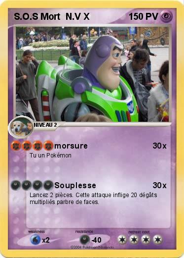 Pokemon S.O.S Mort  N.V X 