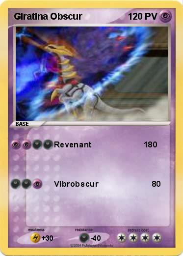 Pokemon Giratina Obscur