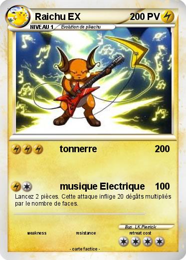 Pokemon Raichu EX