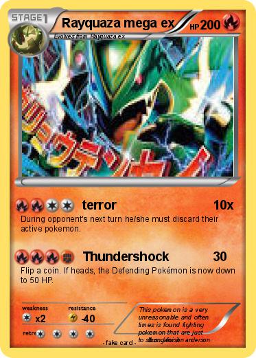 Pokemon Rayquaza mega ex