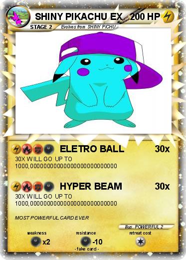Pokemon SHINY PIKACHU EX