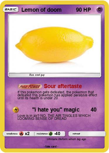 Pokemon Lemon of doom
