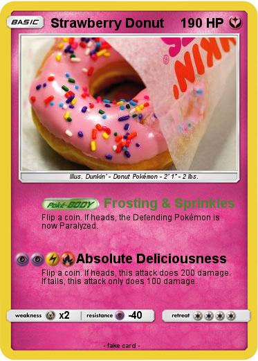 Pokemon Strawberry Donut