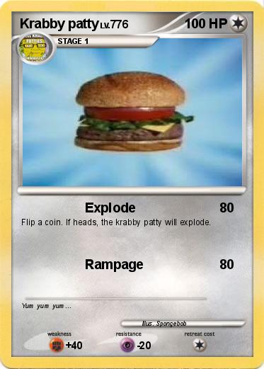 Pokemon Krabby patty