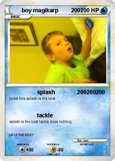 Pokemon boy magikarp        200