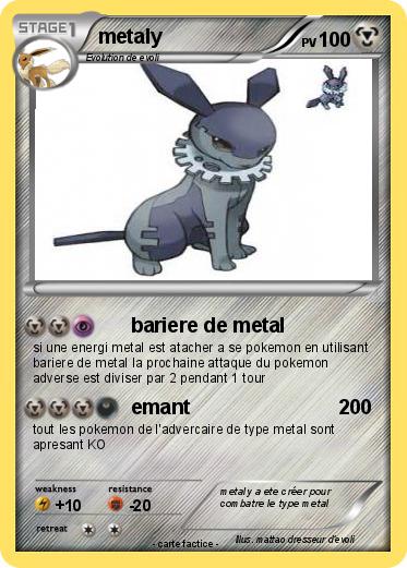 Pokemon metaly