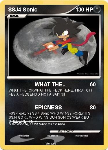 Pokemon SSJ4 Sonic