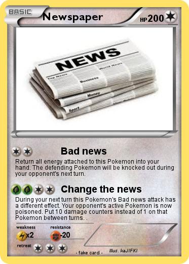 Pokemon Newspaper